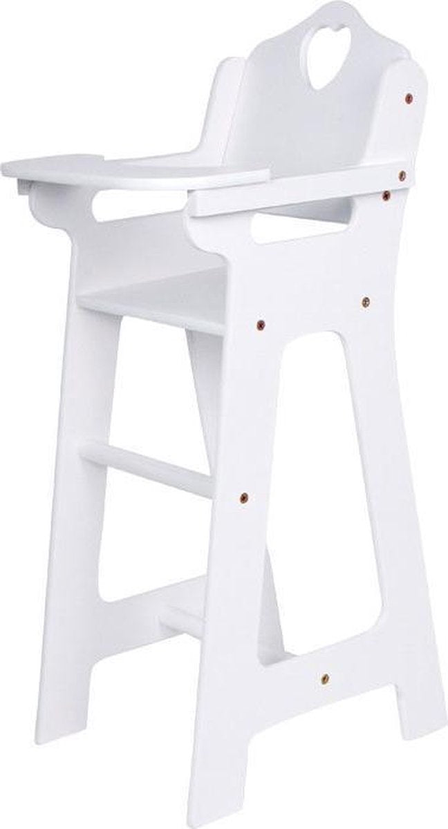 Base Toys Houten Hoge Poppenstoel - Wit