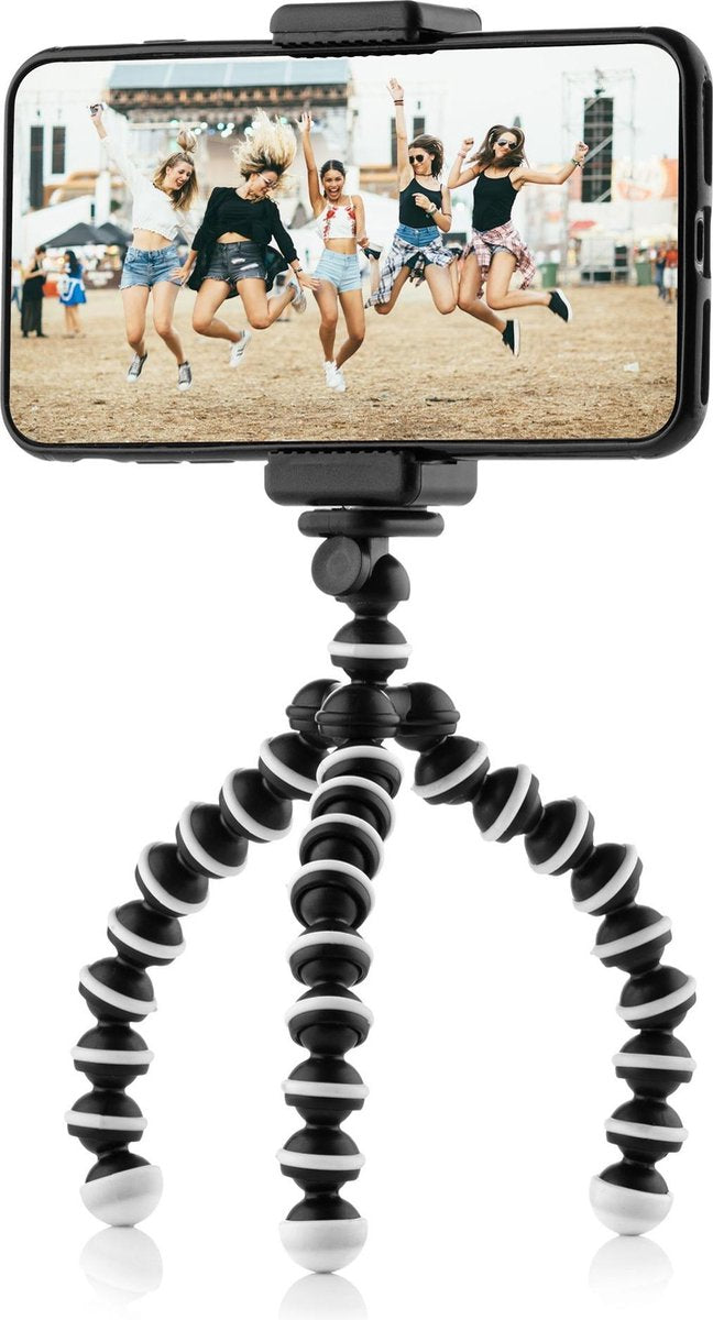 Flexibel mini-statief met extra flexibele poten