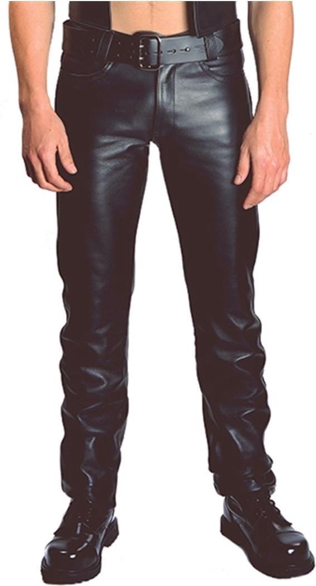 Mister b leather jeans zip 35