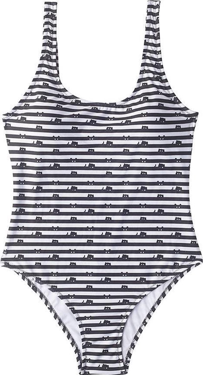Slipstop Badpak Sneaky Donkerblauw/wit Meisjes Maat 110