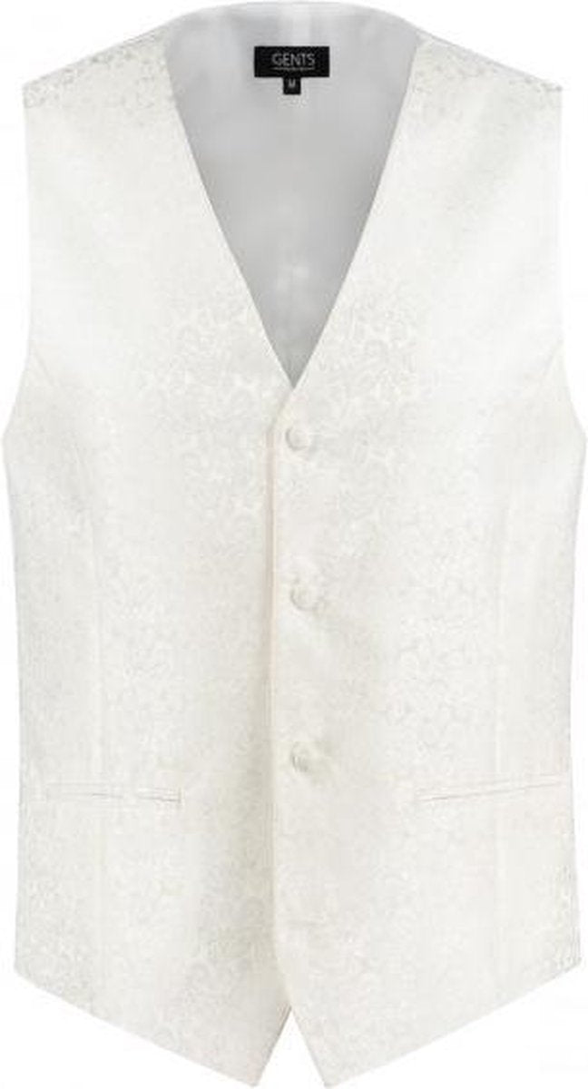 GENTS | Gilet Heren | Polyester |  paisley ecru 0016 Maat XXL