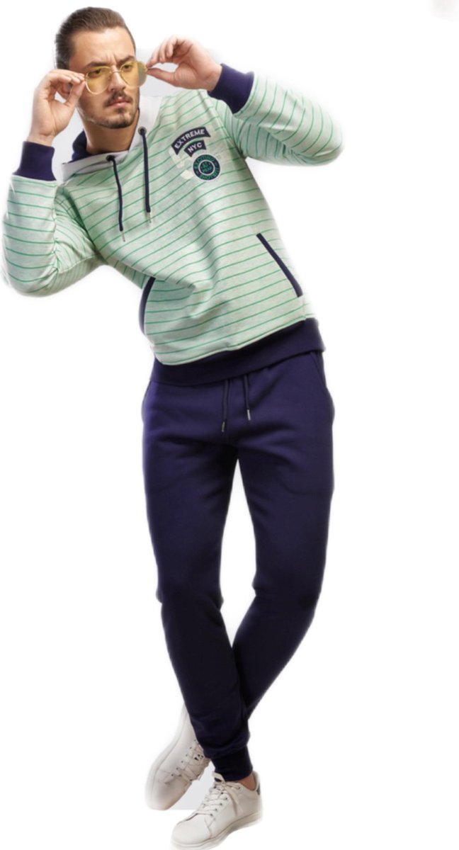 Embrator mannen Joggingpak mint/blauw maat XXL