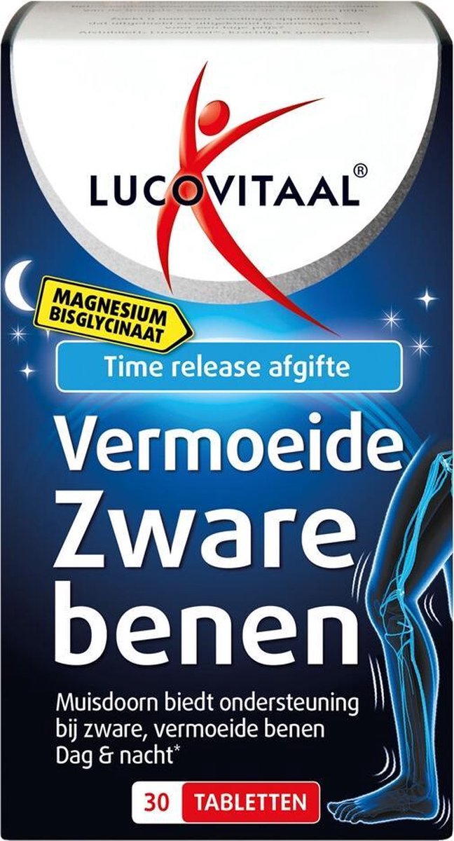 3x Lucovitaal Magnesium Vermoeide Zware Benen 30 tabletten