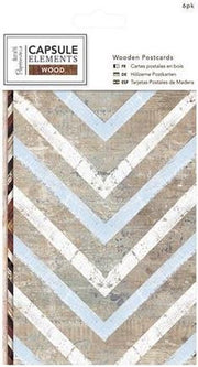 Houten Ansichtkaarten (6pak) - Elements Wood