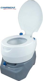 CHEMISCH TOILET 20 LITER | toiletemmer Draagbaar camping kampeer toilet 15L spoelwatertank en 20L afvaltank | Chemisch mobiel wc campingtoilet met deksel | Draagbare en comfortabel