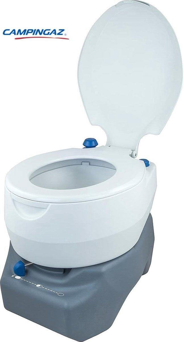 CHEMISCH TOILET 20 LITER | toiletemmer Draagbaar camping kampeer toilet 15L spoelwatertank en 20L afvaltank | Chemisch mobiel wc campingtoilet met deksel | Draagbare en comfortabel