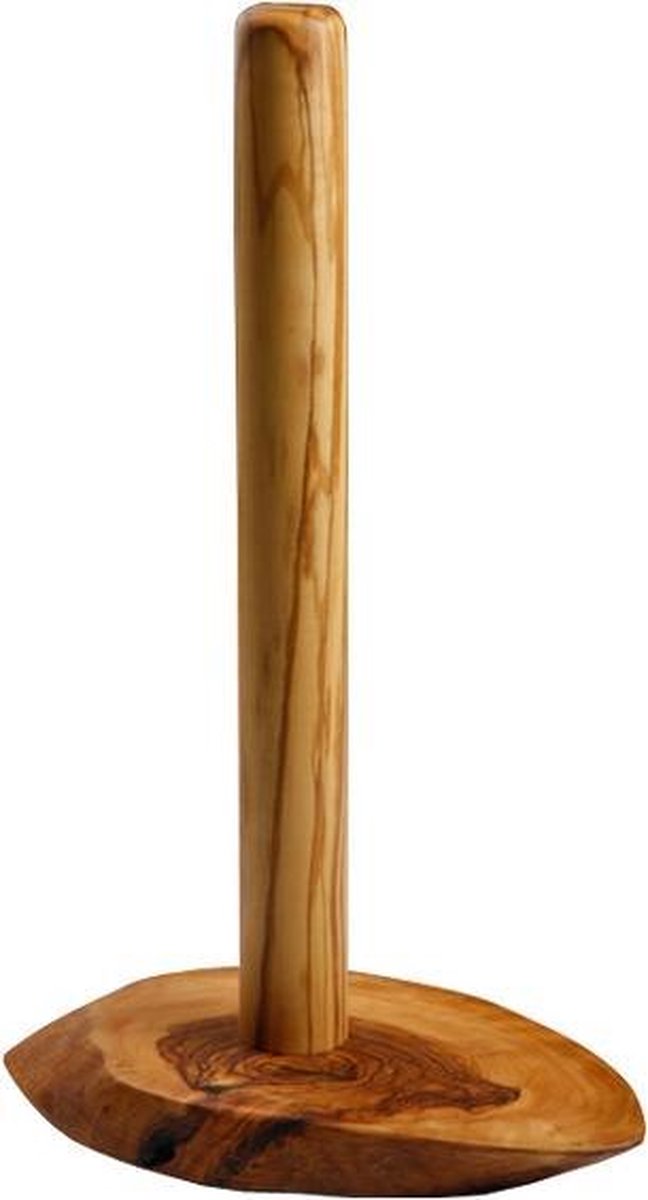 Keukenrolhouder - olijfhout - 31 cm