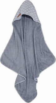 Little Dutch - Badcape - Badstof - 75 x 75 cm - Blauwe Lelieblaadjes