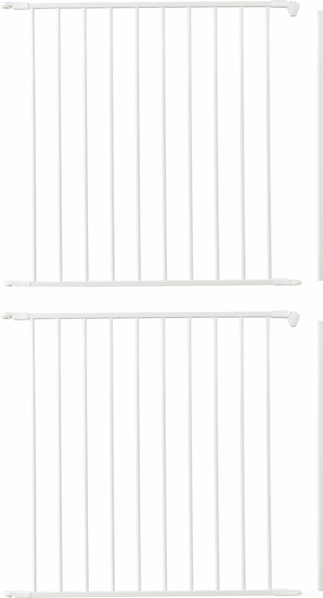 BabyDan DuoPak Flex Verlengdeel 72 cm Wit (2 uitbreidingen :1 verpakking)
