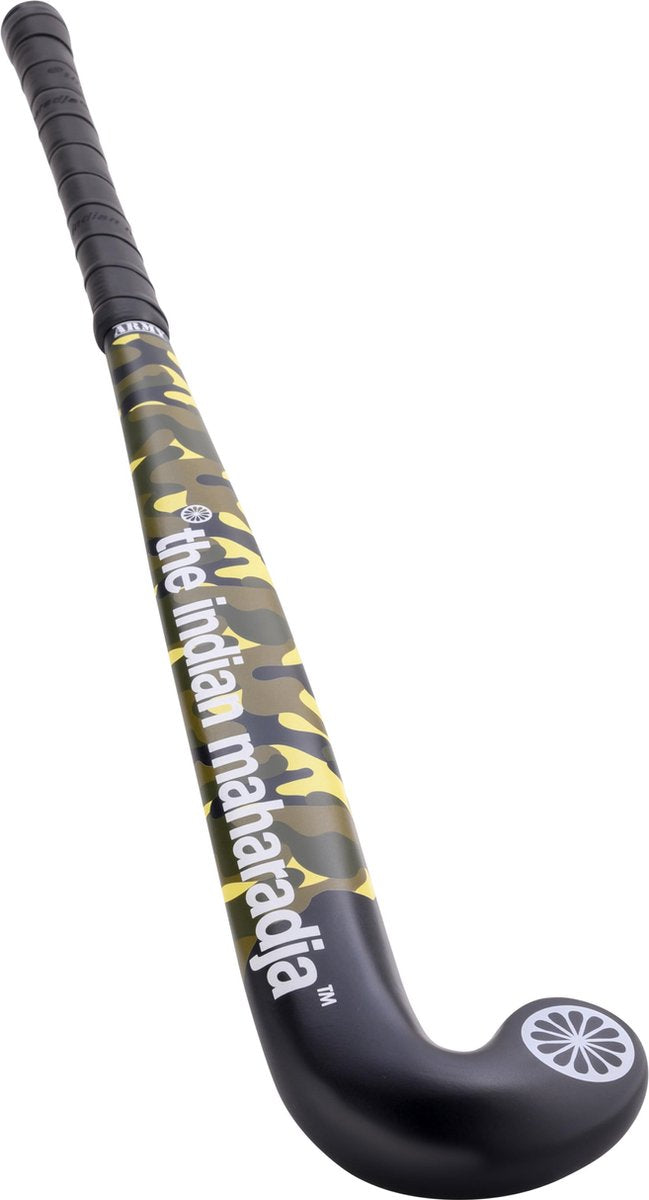 The Indian Maharadja Yuki Army [wood]-28 inch Hockeystick Kids - zwart-groen-bruin