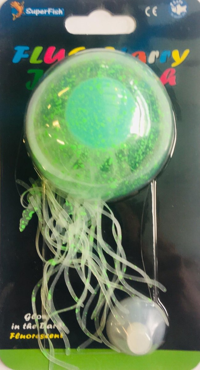 SF fluo starry jellyfish groen L