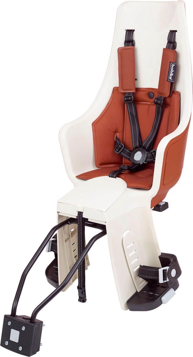 Bobike Exclusive Maxi Plus LED Fietsstoeltje -  Framebevestiging - Cinnamon Brown