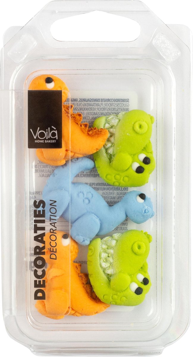 Voila Home Bakery | Suiker Dinosaurusen | Decoratie - 16 gram