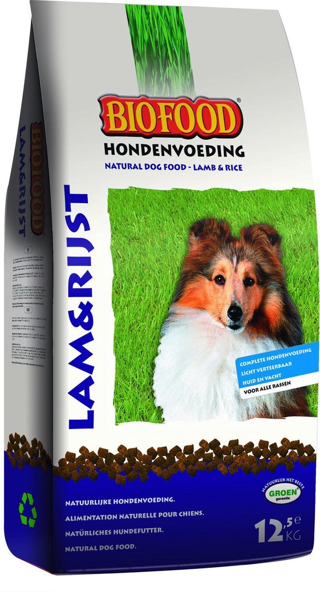 Biofood Hondenvoer - Lam & Rijst - 12.5 kg