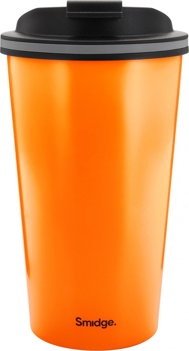 Smidge Thermosbeker On The Go 355 Ml Rvs Oranje/zwart