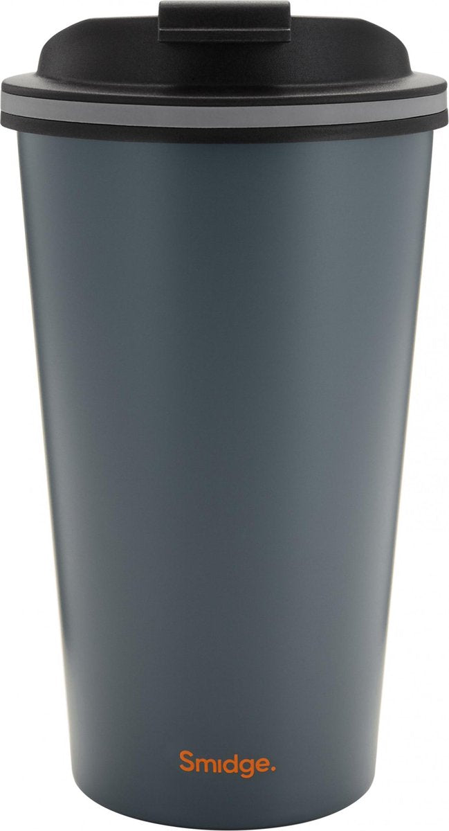 Smidge Thermosbeker On The Go 355 Ml Rvs Grijs/zwart