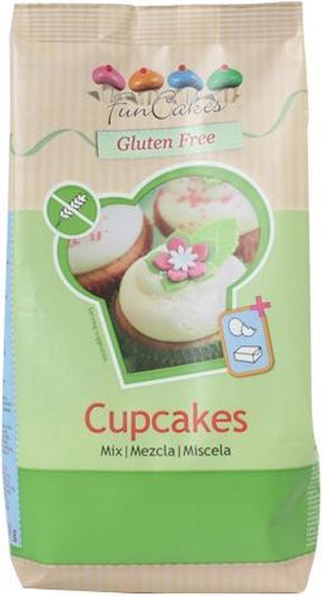 FunCakesMix voor Cupcakes 500 gram glutenvrij