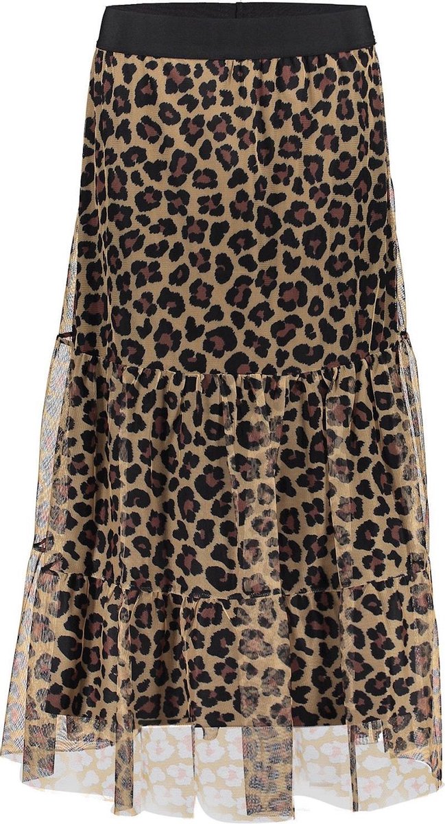 Skirt Leopard Mesh 16065 Black/ecru