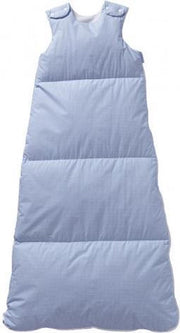 Nicolientje Winterslaapzak dons vichy ruitje - Blauw - 90 cm