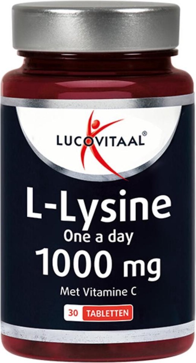 4x Lucovitaal L-Lysine 1000mg One a Day 30 tabletten