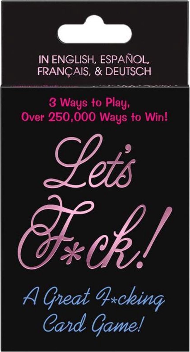 Kaartspel Let’s F*ck - Zwart