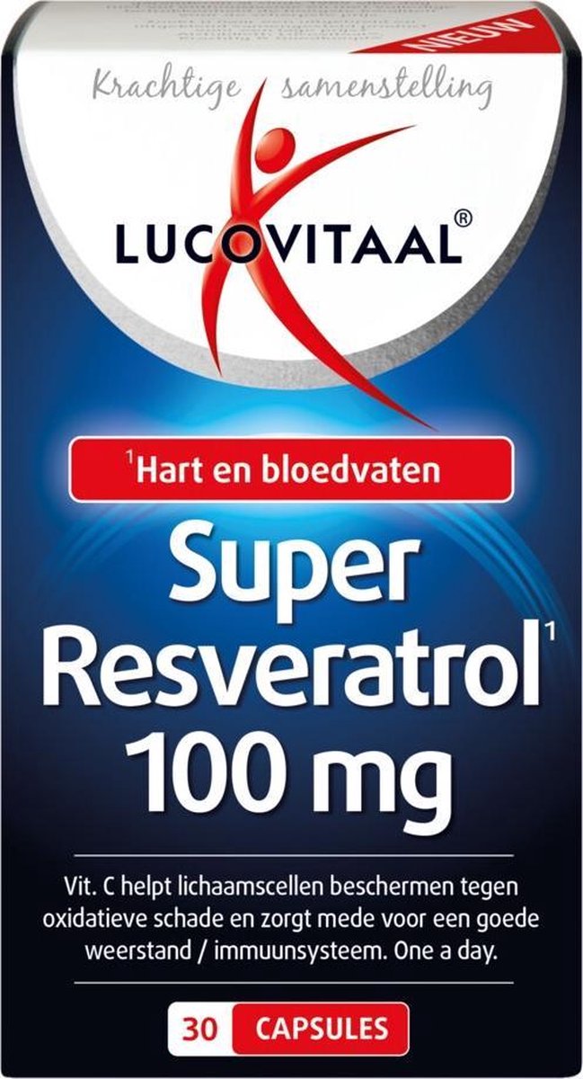 3x Lucovitaal Super Resveratrol 100 mg 30 capsules