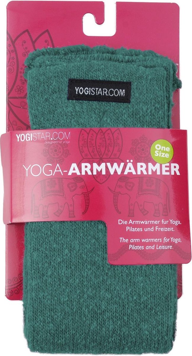 Yogistar Yoga-armwarmers emerald green - wol Armwarmers