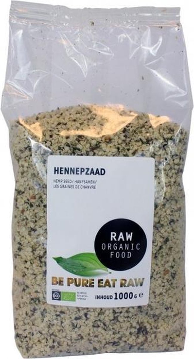 Raw Hennepzaad XL 1KG Biologisch