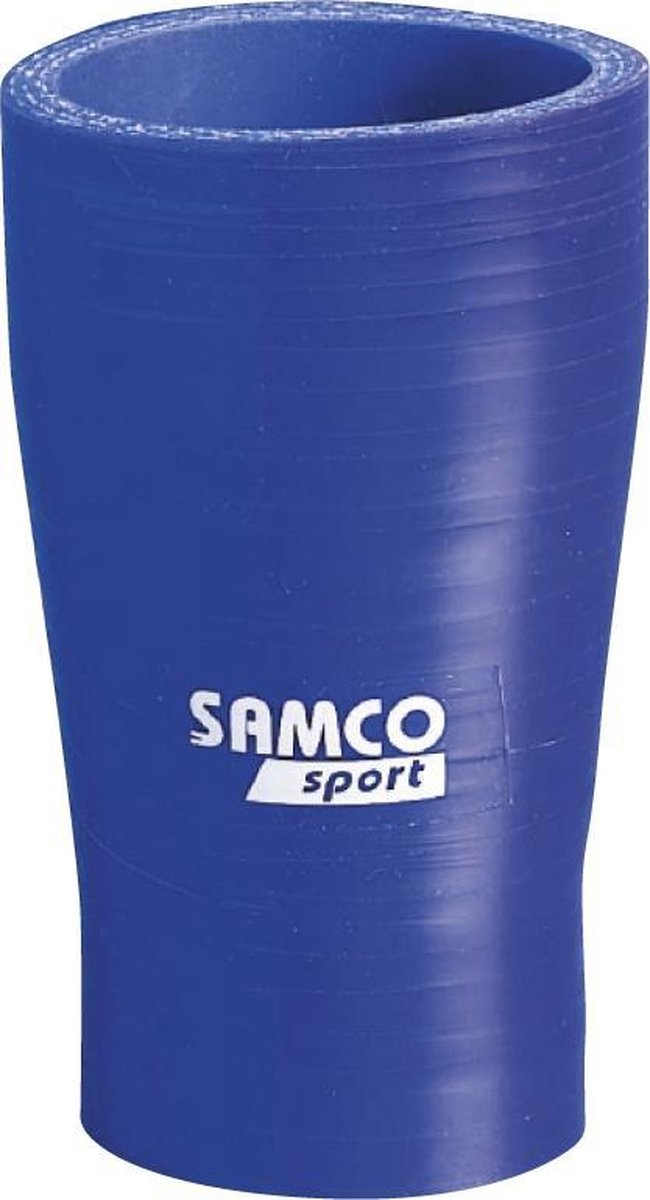 Samco Sport Samco Verloopstuk recht blauw - Lengte 125mm - Ø80>70mm