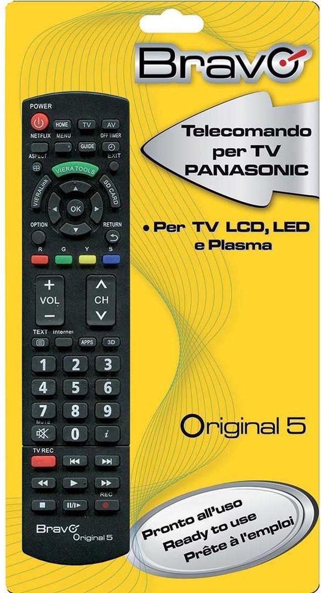 Bravo Universele afstandsbediening voor Panasonic TVs