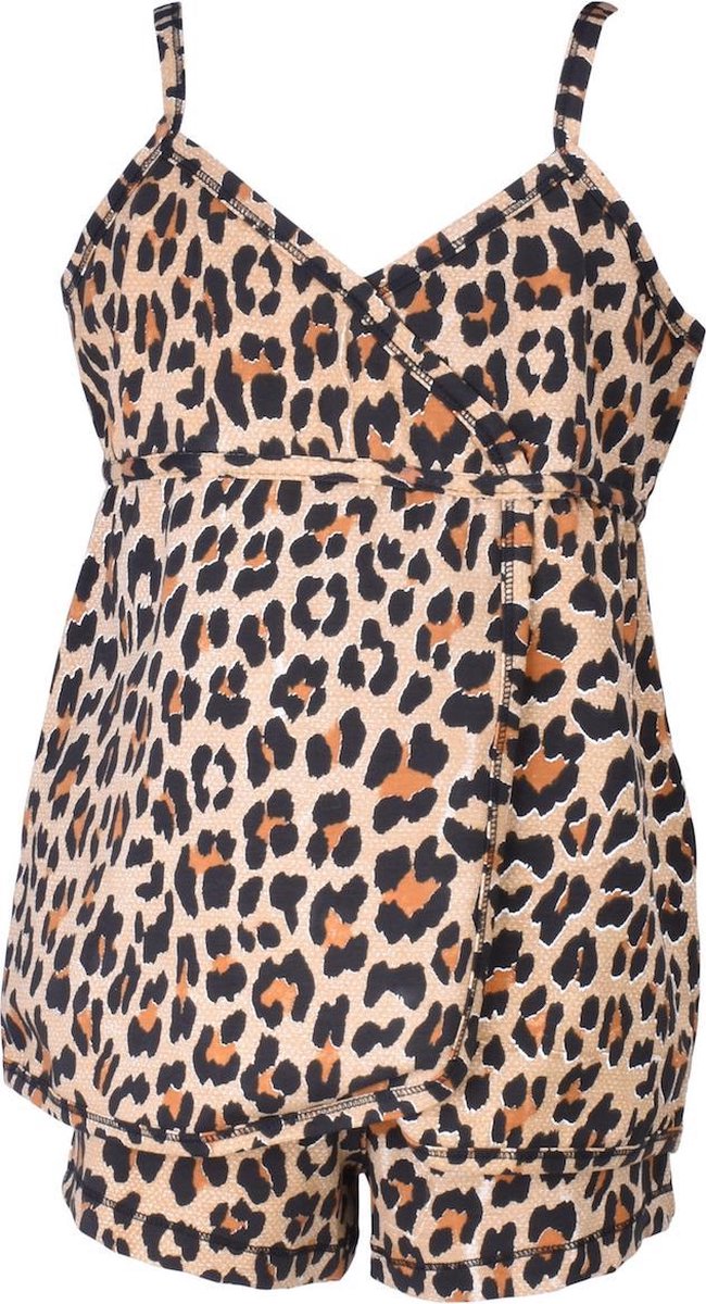 Claesen's pyjama babydoll meisje Brown Panther 152-158