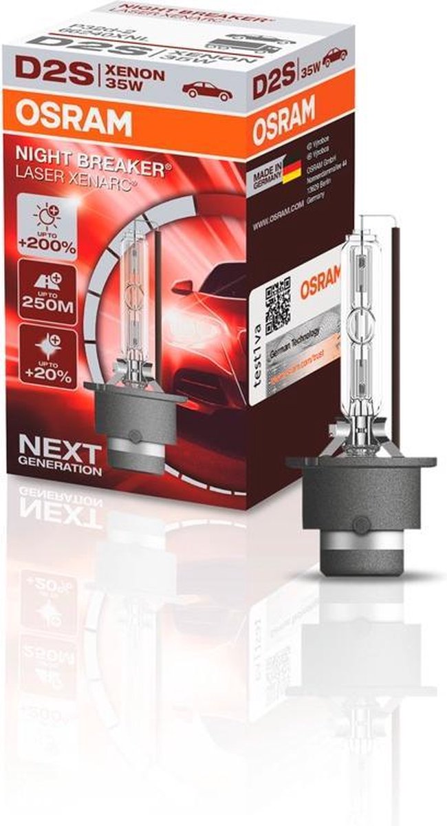 Osram Xenarc Night Breaker Laser Xenon lamp D2S - 12V/35W - per stuk (4500k)