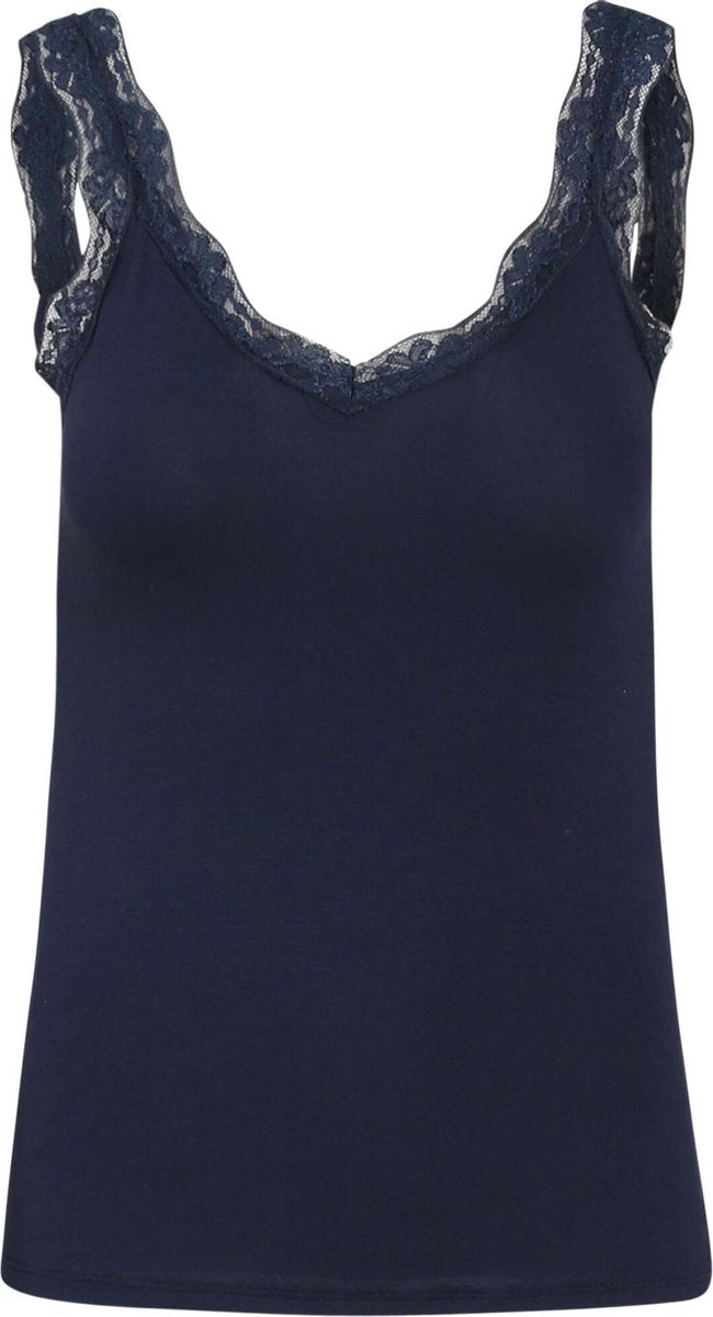 Cassis - Kanten top - Marineblauw