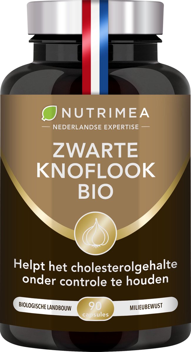 Zwarte knoflook - NUTRIMEA - Biologisch - Helpt de bloedcirculatie - Antioxidant - 90 caps