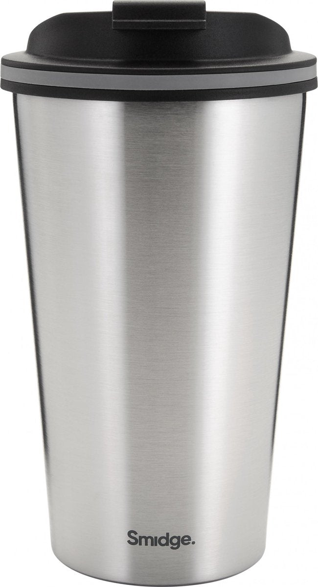 Smidge Thermosbeker On The Go 355 Ml Rvs Zilver/zwart