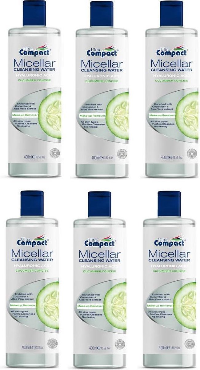 Micellair Make-Up Reinigingswater met Hyaluronzuur - Komkommer 400 ML