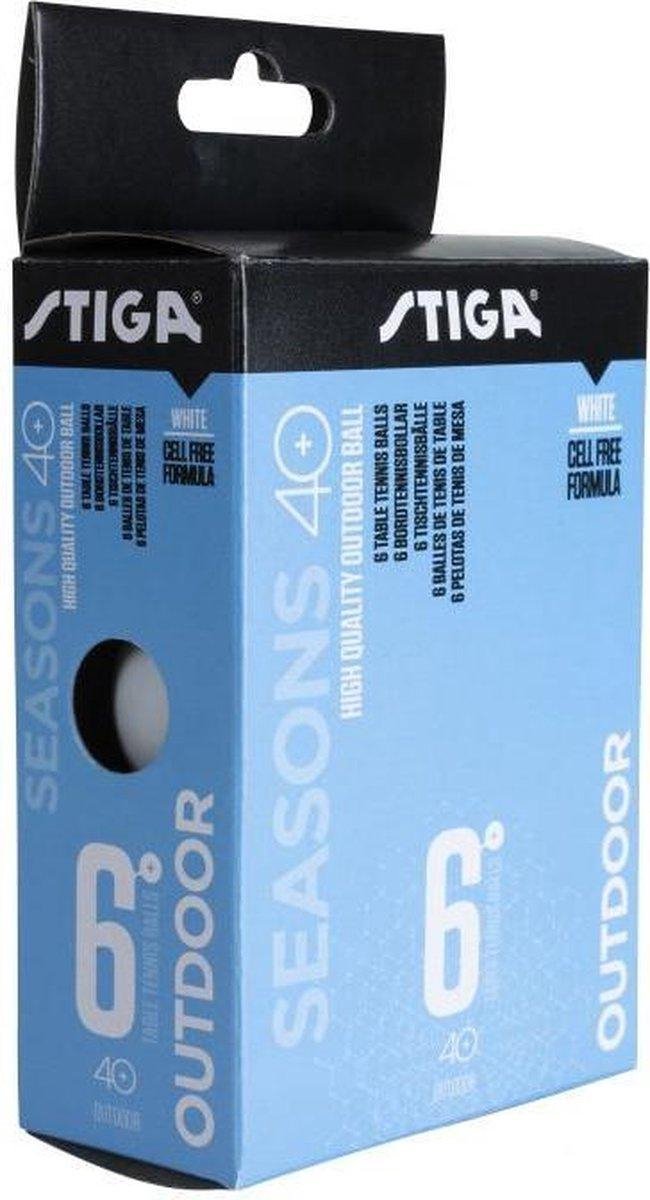 Stiga Tafeltennisballen 4 Cm Wit 6 Stuks