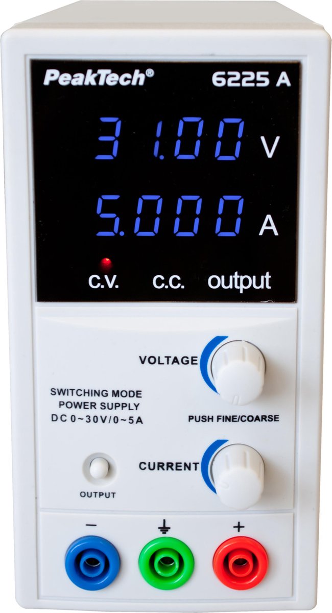 Peaktech 6225A: Schakelmodus laboratorium Voeding DC 0 - 30 V / 0 - 5 A