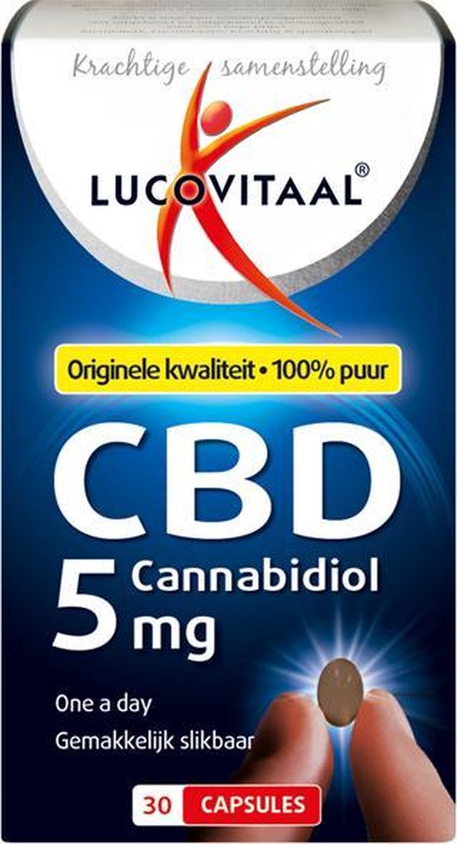 Lucovitaal CBD 5 miligram Cannabidiol Voedingssupplement - 30 capsules