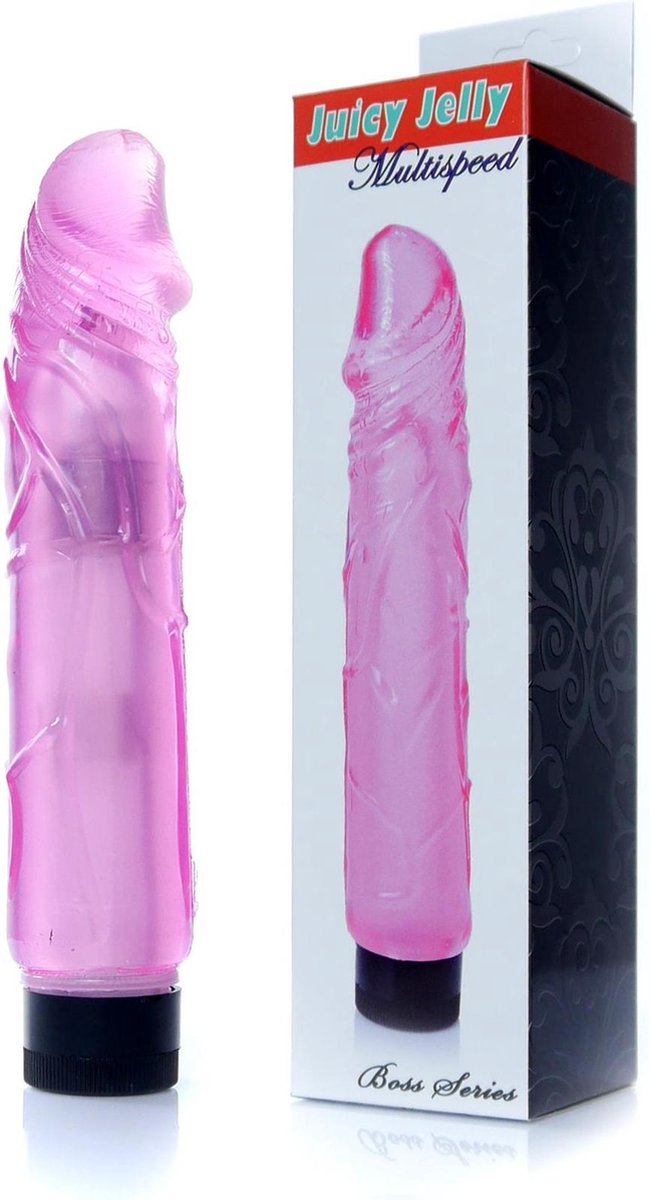 Vibrator -Juicy Jelly - Multispeed - Dildo Pink