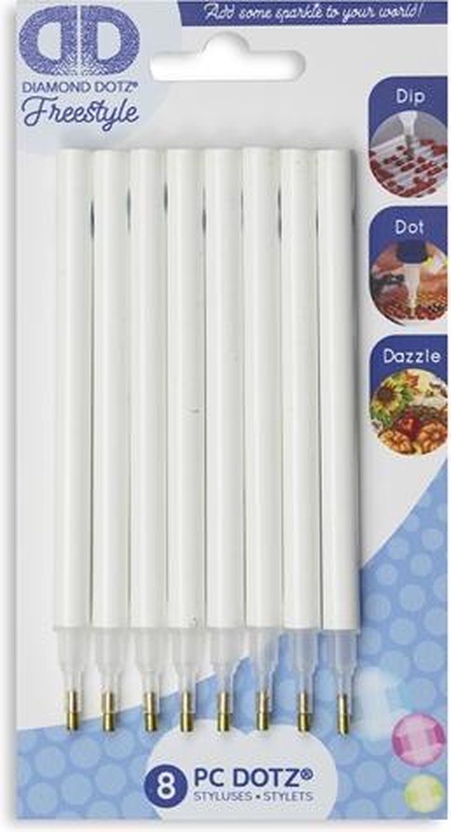 Diamond Painting Accessoires - DDA.030 Diamond Dotz® - Diamond painting pennen - set van 8