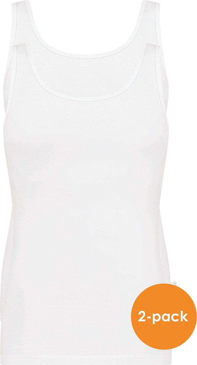 Sloggi Men 24/7 Vest - heren singlets (2-pack) - wit -  Maat: XL