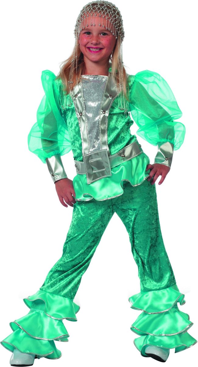 Carnavalskleding Mama Mia Abba meisje aqua Maat 116