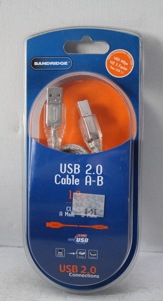 Bandridge USB 2.0 Kabel A-B