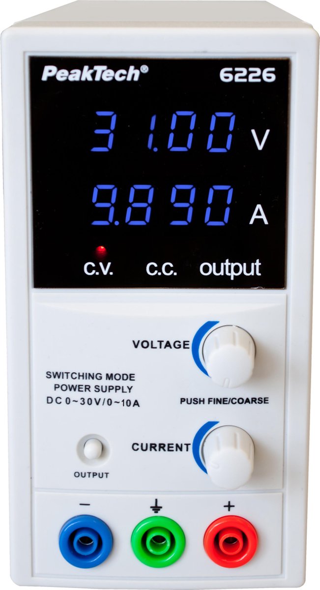 Peaktech 6226: Schakelmodus laboratorium Voeding DC 0 - 30 V / 0 - 10 A