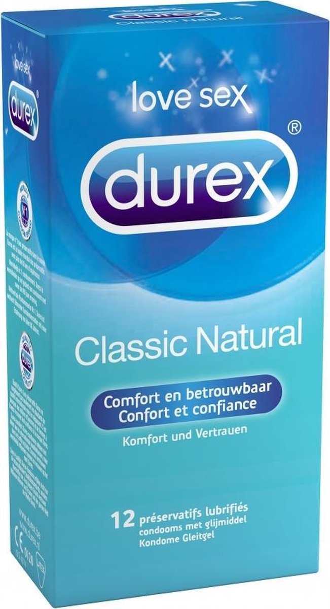 Durex Condoms Classic Natural - 12st - Condoms - Durex