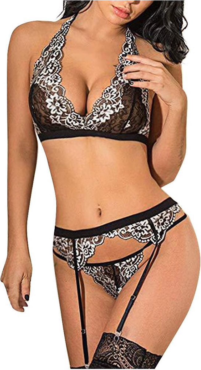Zwart/witte Lingerieset Samanta