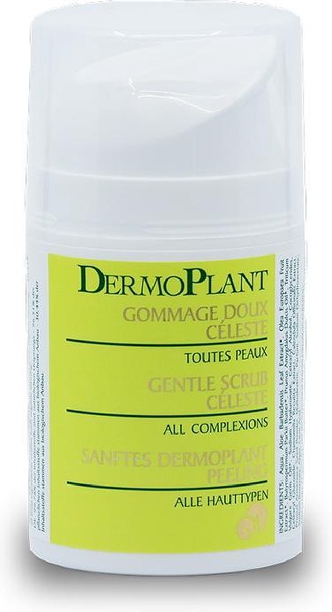 DERMOPLANT CELESTE Gommage doux - Met aloe vera en hyaluronzuur - Biologisch - Allergenvrij - 50ml