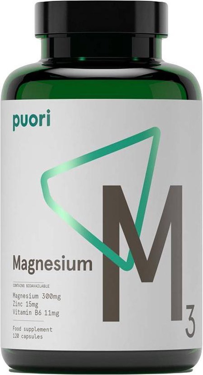 Puori M3 Magnesium Supplement 180 Capsules
