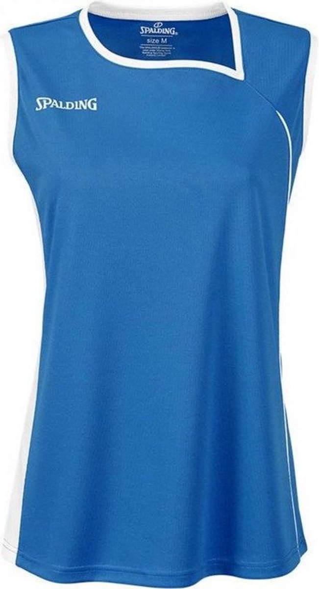 Spalding 4Her 2 Basketbalshirt Dames - Cyaan / Wit | Maat: 38